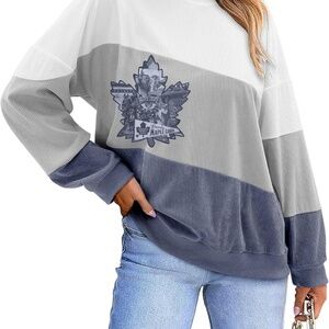Colourblock Vintage Toronto Maple Leafs Sweatshirt